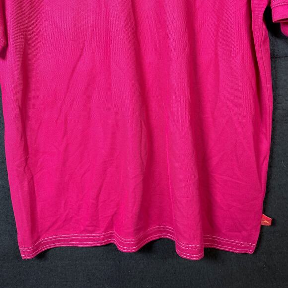 Tommy Bahama Mens Shirt Berry Pink Polo Short Sleeve Pima Cotton Large - Picture 3 of 12